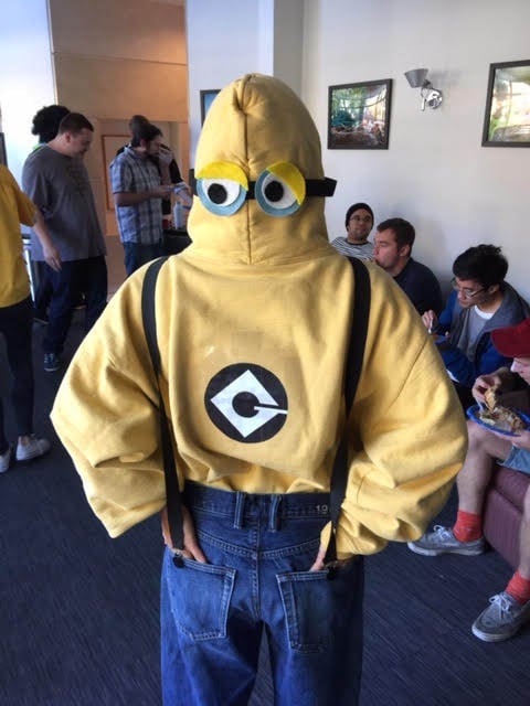 Minion Halloween costume.